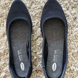 Dr Scholls blue flats.